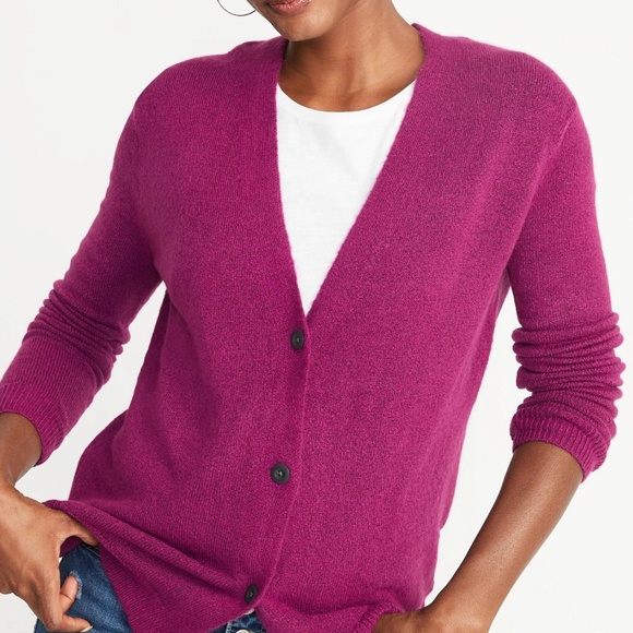 Old Navy Slouchy Soft-Brushed V-Neck Cardi New - Picture 4 of 4